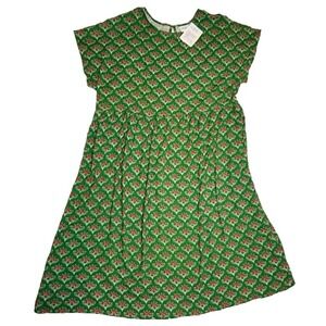 LuLaRoe Womens Dress Size XL Lorene Dolman Midi Red Green Floral Pockets NWT